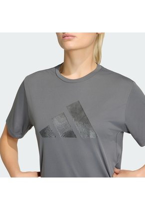 Camiseta Running Gris Adidas Adi365 Essentials Brand Love Mujer