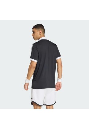 Camiseta Tenis Negra Adidas Polo Classics Hombre