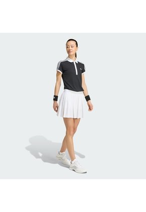 Camiseta Tenis Negra Adidas Polo Classics Mujer