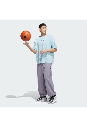 Pantalón Basketball Morado Adidas Anthony Edwards Foundation Hombre
