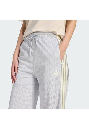 Pantalón Entrenamiento Gris Adidas Stadium Malla Mujer