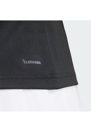 Camiseta Tenis Negra Adidas Polo Classics Mujer