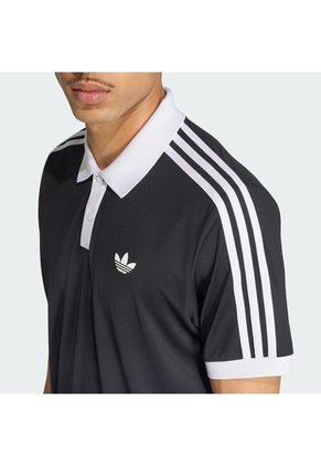 Camiseta Tenis Negra Adidas Polo Classics Hombre