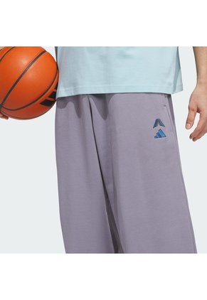Pantalón Basketball Morado Adidas Anthony Edwards Foundation Hombre