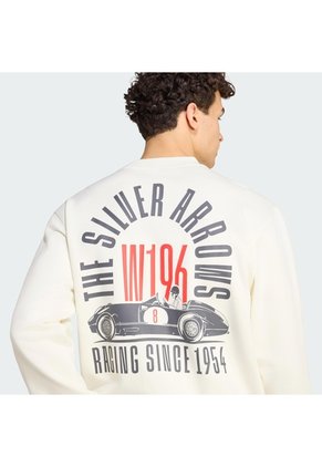 Buzo Blanco Adidas Silver Arrows 1955 Mercedes AMG Petronas F1 Team Hombre
