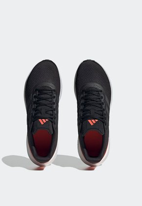 Tenis Running Negro-Naranja Neón-Blanco adidas Performance Run Falcon 3.0