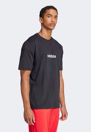 Camiseta Negro-Blanco adidas Sportswear M Lin Sj T