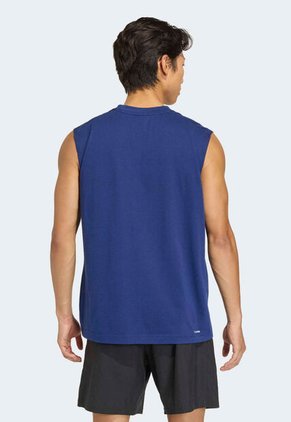 Camiseta sin mangas adidas Performance Workout Essentials Feelready Azul