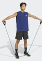 Camiseta sin mangas adidas Performance Workout Essentials Feelready Azul de adidas Performance