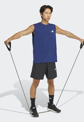 Camiseta sin mangas adidas Performance Workout Essentials Feelready Azul