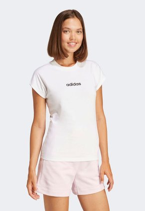Camiseta Blanco-Negro adidas Sportswear W Lin Sj T