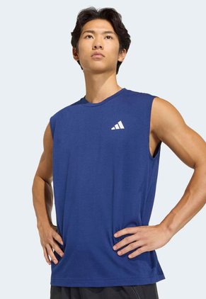 Camiseta sin mangas adidas Performance Workout Essentials Feelready Azul
