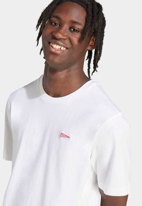 Camiseta adidas Performance Pennant Trim Graphic Blanco