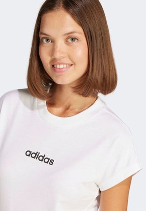 Camiseta Blanco-Negro adidas Sportswear W Lin Sj T