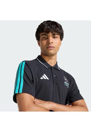 Camiseta Negra Adidas Polo DNA Mercedes AMG Petronas F1 Team Hombre