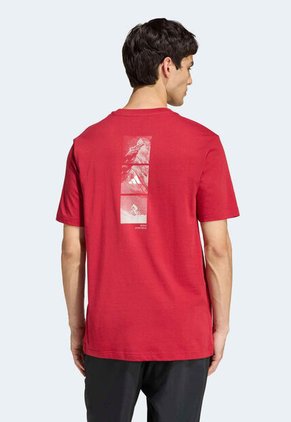 Camiseta adidas Sportswear Graphic Outdoor Mountain Biking Rojo