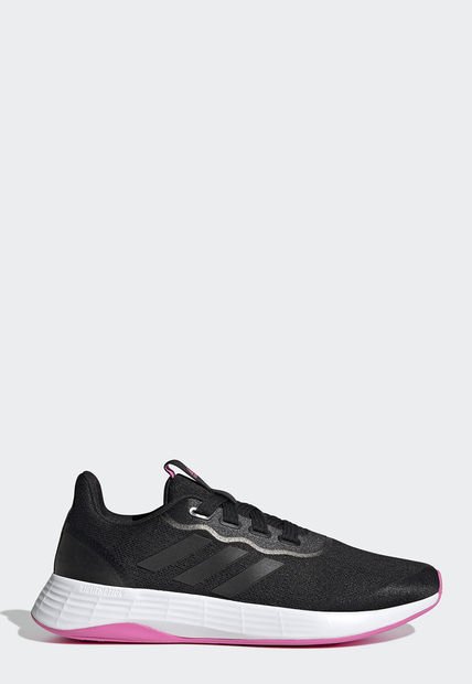 Tenis Running Negro-Blanco-Rosa adidas Performance QT Racer Sport