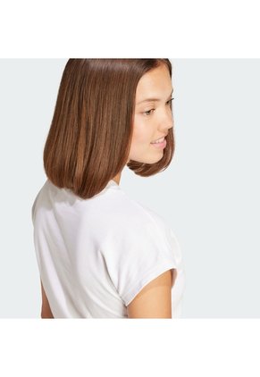 Camiseta Blanca Adidas Essentials Linear Mujer