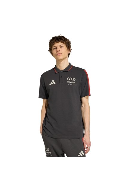 Camiseta Negra Adidas Polo DNA Audi Revolut F1 Team Hombre