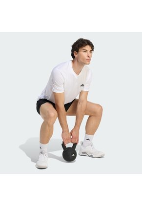 Camiseta Entrenamiento Blanca Adidas Workout Essentials Base Hombre