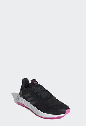 Tenis Running Negro-Blanco-Rosa adidas Performance QT Racer Sport