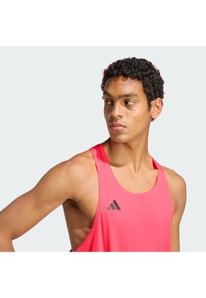 Camiseta Running Rosa Adidas Sin Mangas Adizero Essentials Hombre