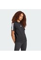 Camiseta Negra Adidas Essentials 3 Rayas Mujer de adidas Performance