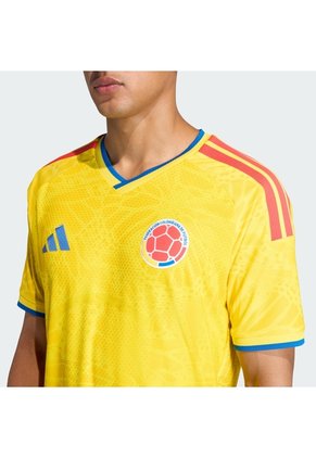 Camiseta Fútbol Amarilla Adidas Local Selección Colombia 26 Versión Jugador Hombre