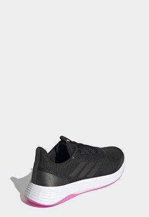 Tenis Running Negro-Blanco-Rosa adidas Performance QT Racer Sport
