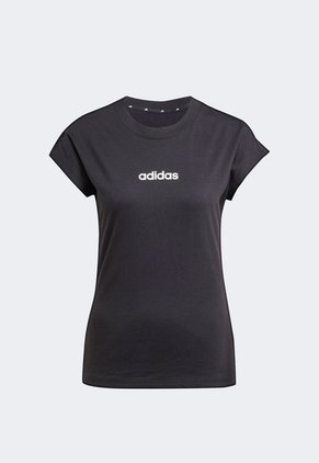 Camiseta Negro-Blanco adidas Sportswear W Lin Sj T