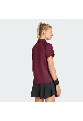 Camiseta Tenis Vinotinta Adidas Polo Climacool Mujer