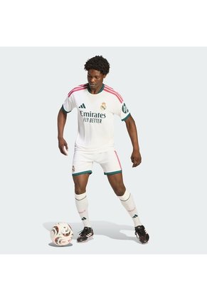 Shorts Fútbol Blanco Adidas Locales Real Madrid 26/27 Hombre