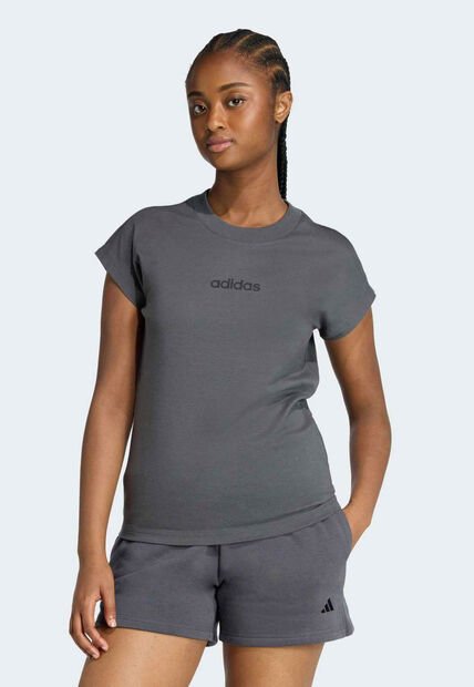 Camiseta adidas Sportswear Essentials Linear Gris