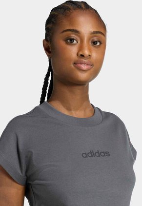 Camiseta adidas Sportswear Essentials Linear Gris