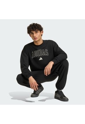Sudadera Negra Adidas Seasonal Essentials Collegiate Hombre