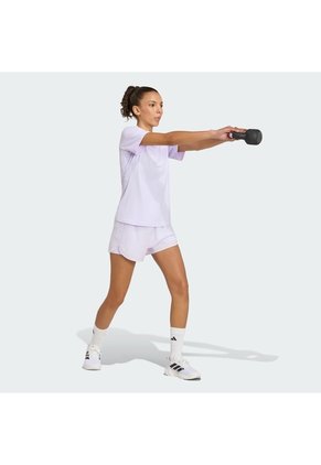 Shorts Entrenamiento Morado Adidas D4T Workout Go To 2 En 1 Mujer