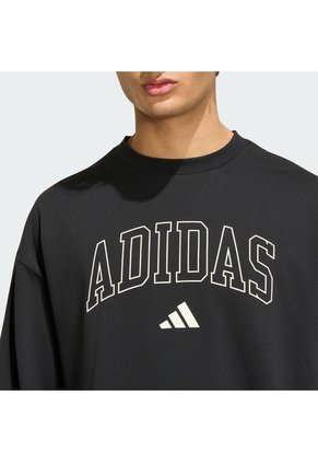 Sudadera Negra Adidas Seasonal Essentials Collegiate Hombre