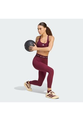 Licra Entrenamiento Vinotinta Adidas 7/8 Techfit Mujer