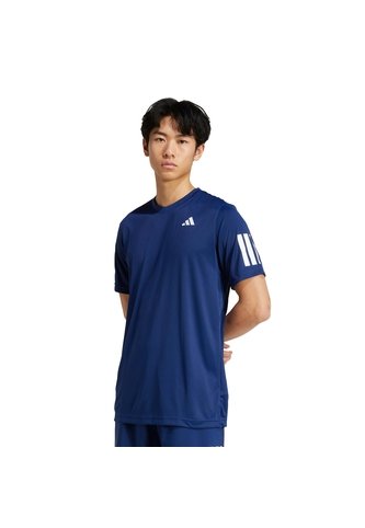 Camiseta Tenis Azul Adidas 3 Rayas Club Climacool Hombre adidas Performance