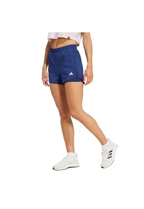 Shorts Entrenamiento Azul Adidas Workout Essentials 2 En 1 Mujer