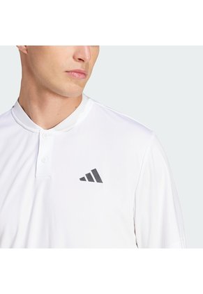 Camiseta Tenis Blanca Adidas Club Henley Hombre