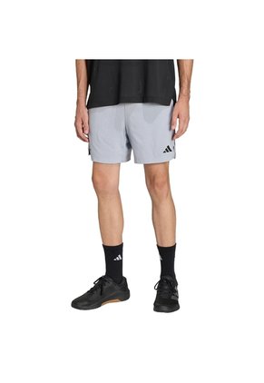 Shorts Entrenamiento Gris Adidas Tech Essentials Workout 2 En 1 Hombre
