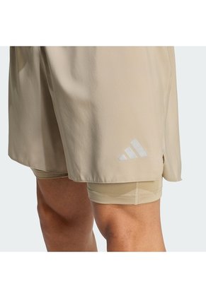 Shorts Running Café Adidas Adi365 Essentials 2 En 1 Hombre