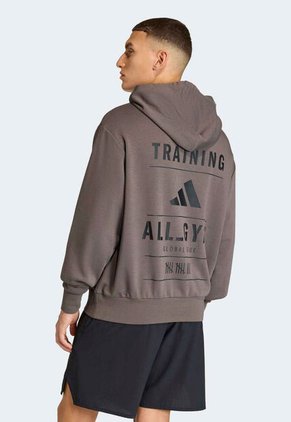 Hoodie adidas Performance Graphic Marrón