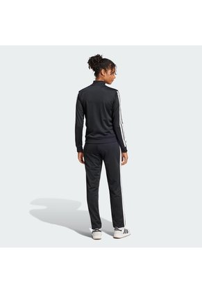 Conjunto Negro Adidas Essentials 3 Rayas Mujer