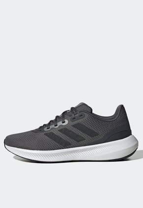 Tenis Running Gris-Negro-Blanco adidas Performance Runfalcon 3