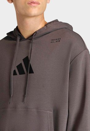 Hoodie adidas Performance Graphic Marrón