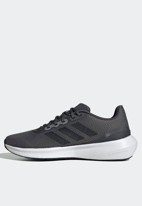 Tenis Running Gris-Negro-Blanco adidas Performance Runfalcon 3