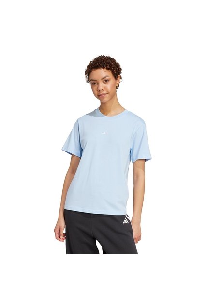 Camiseta Azul Adidas Essentials Mujer
