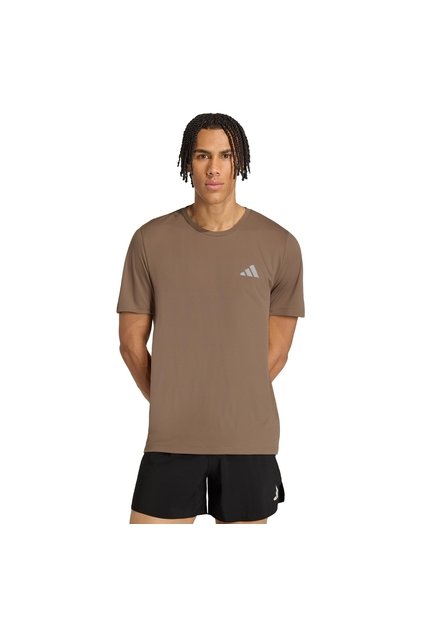 Camiseta Running Beige Adidas Adi365 Essentials Hombre